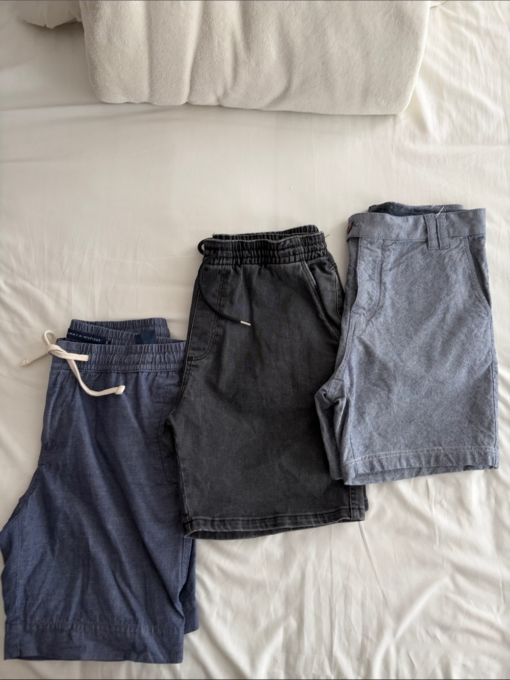 Casual Men's Shorts - Blue, Charcoal, Light Blue